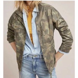 Anthropologie Camo Jacket
